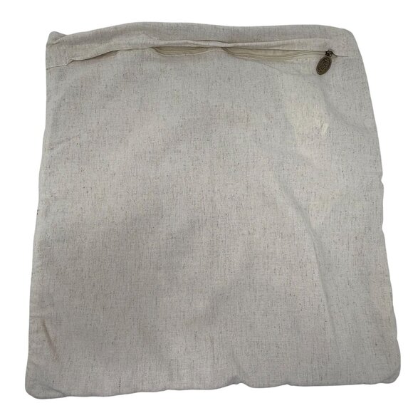 Pier 1 One Imports Red Snowflake Pillow Cover Nordic Winter Christmas Square 15" - Picture 2 of 4